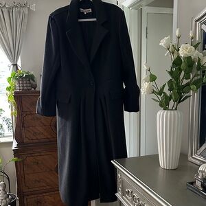 Free People Classic Black Trench Coat